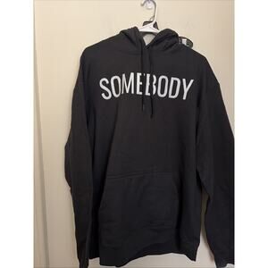 Port And Company Classic Adult Pullover Hooded Sweatshirt Sz.XL Black